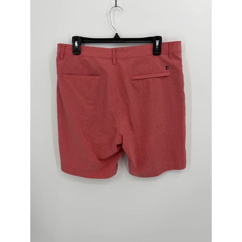 Bearbottom Stretch Swim Shorts Mens 32 Red‎ 8 Inch Inseam Casual Board Shorts